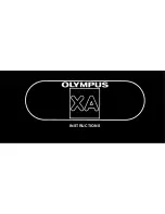 Olympus XA Instructions Manual preview