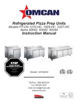 Preview for 1 page of Omcan 50042 Instruction Manual