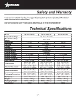 Preview for 7 page of Omcan 50042 Instruction Manual