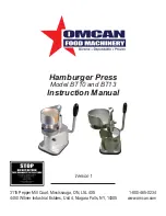 Omcan BT10 Instruction Manual preview