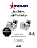 Предварительный просмотр 1 страницы Omcan FP-IT-0006 Instruction Manual