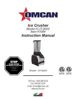 Omcan IC-IT-0003 Instruction Manual preview