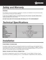 Preview for 6 page of Omcan IC-IT-0003 Instruction Manual