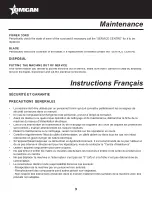 Preview for 9 page of Omcan IC-IT-0003 Instruction Manual