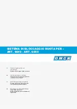 OMCN 6040 Use And Maintenance Instructions preview