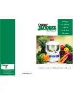 Omega Juicer 1000 Instruction Manual preview