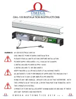 Preview for 1 page of Omega OAL-100 Instalation Instructions