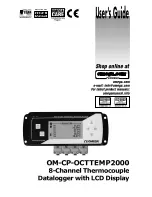 Предварительный просмотр 2 страницы Omega OM-CP-OCTTEMP2000 User Manual