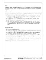 Preview for 17 page of Omega OO654X Operating And Installation Instructions