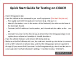 Omegawave COACH Quick Start Manual preview