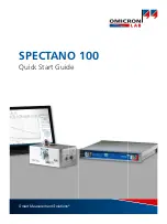 Omicron Lab SPECTANO 100 Quick Start Manual preview