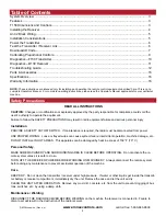 Preview for 2 page of Omnex T150 Installation And Configuration Manual