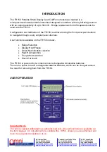 Предварительный просмотр 3 страницы Omni Instruments TR150 Instruction Manual