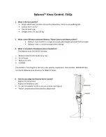 Preview for 1 page of Össur Balance BKC12500 Faqs