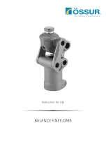Össur BALANCE KNEE OM8 Instructions For Use Manual preview