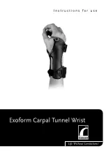 Össur Exoform Carpal Tunnel Wrist Instructions For Use Manual preview