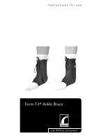 Össur Form Fit Ankle Brace Instructions For Use Manual preview