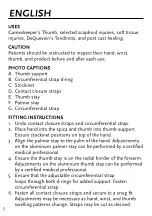 Preview for 6 page of Össur Form Fit Thumb Spica Instructions For Use Manual