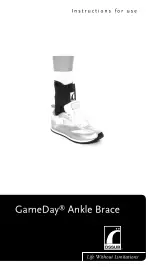 Össur GameDay Ankle Brace Instructions For Use Manual preview