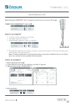 Össur SYMBIONIC LEG 3 Quick Reference Card preview
