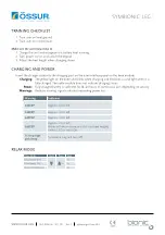 Preview for 2 page of Össur SYMBIONIC LEG 3 Quick Reference Card