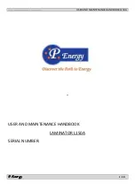 P. Energy L150A User And Maintenance Handbook preview