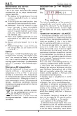 Preview for 7 page of P.I.T. PJF20H-250A Manual