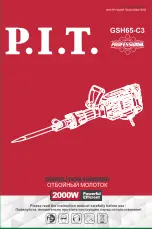 P.I.T. Professional GSH65-C3 Operation Manual preview