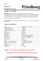 Preview for 3 page of P.Lindberg GS650 Original Manual