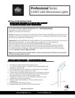 Preview for 1 page of P. M. Lighting Professional Series Installation Instructions