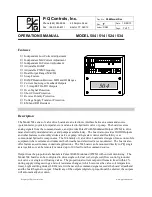 P-Q Controls 504 Series Operation Manual preview