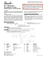 paasche SI Instructions And Parts List preview