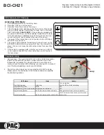 Предварительный просмотр 8 страницы PAC BCI-CH21 Instruction Manual