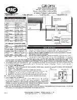 PAC C2R-CHY4 Installation Instructions preview