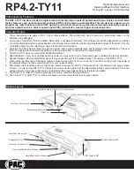 Предварительный просмотр 1 страницы PAC RP4.2-TY11 Manual