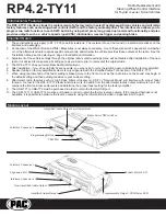 Предварительный просмотр 16 страницы PAC RP4.2-TY11 Manual