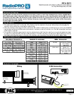 PAC RP4-CH11 Manual preview