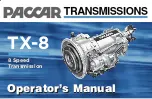 Preview for 1 page of Paccar TX-8 Operator'S Manual