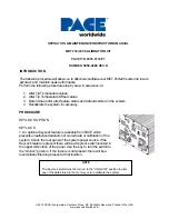 Pace MBT250 Operation, Maintenance & Instruction Manual preview