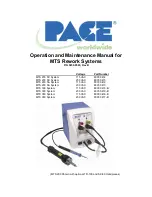 Pace MTS 200 Operation And Maintenance Manual preview