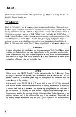 Preview for 4 page of Pace SX-70 SODR-X-TRACTOR Operation & Maintenance Instructions Manual