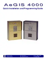 PACH & COMPANY AeGIS 4000 Quick Installation And Programming Manual preview