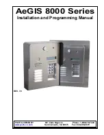 PACH & COMPANY AeGIS 8000 Series Installation And Programming Manual preview