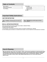 Preview for 2 page of Pacific Casual Alegre 211-321-4DS Use And Care Manual