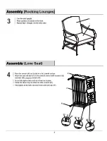 Preview for 6 page of Pacific Casual Alegre 211-321-4DS Use And Care Manual