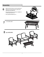 Preview for 8 page of Pacific Casual Alegre 211-321-4DS Use And Care Manual