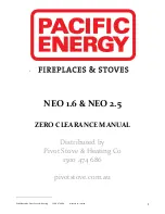 Pacific energy NEO 1.6 INSERT Manual предпросмотр