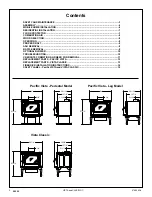 Preview for 2 page of Pacific energy Pacific VISTA Installation And Operating Instructions Manual