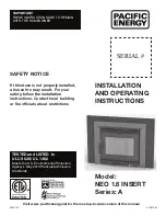 Pacific energy Series A Installation And Operating Instructions Manual preview