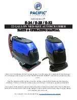Pacific Floorcare S-24 Parts & Operating Manual preview